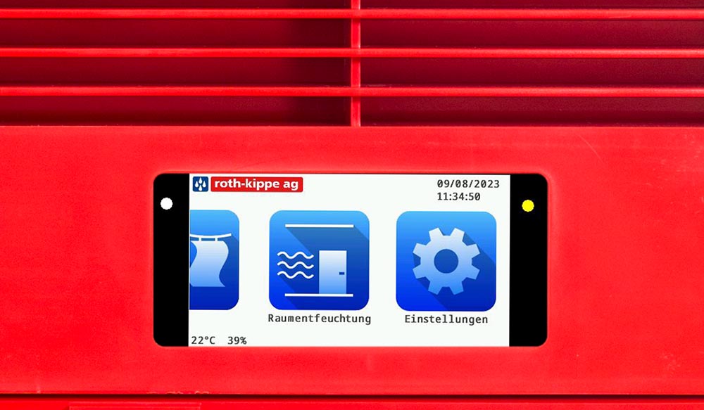 Bora Wäschetrockner Bedienung via Touchscreen