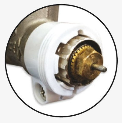 Adapter montiert auf dem Ventil
