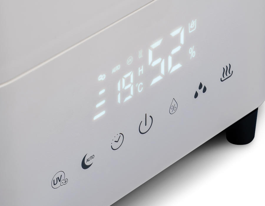 Meaco Deluxe 202 Luftbefeuchter Display und Bedienungstasten