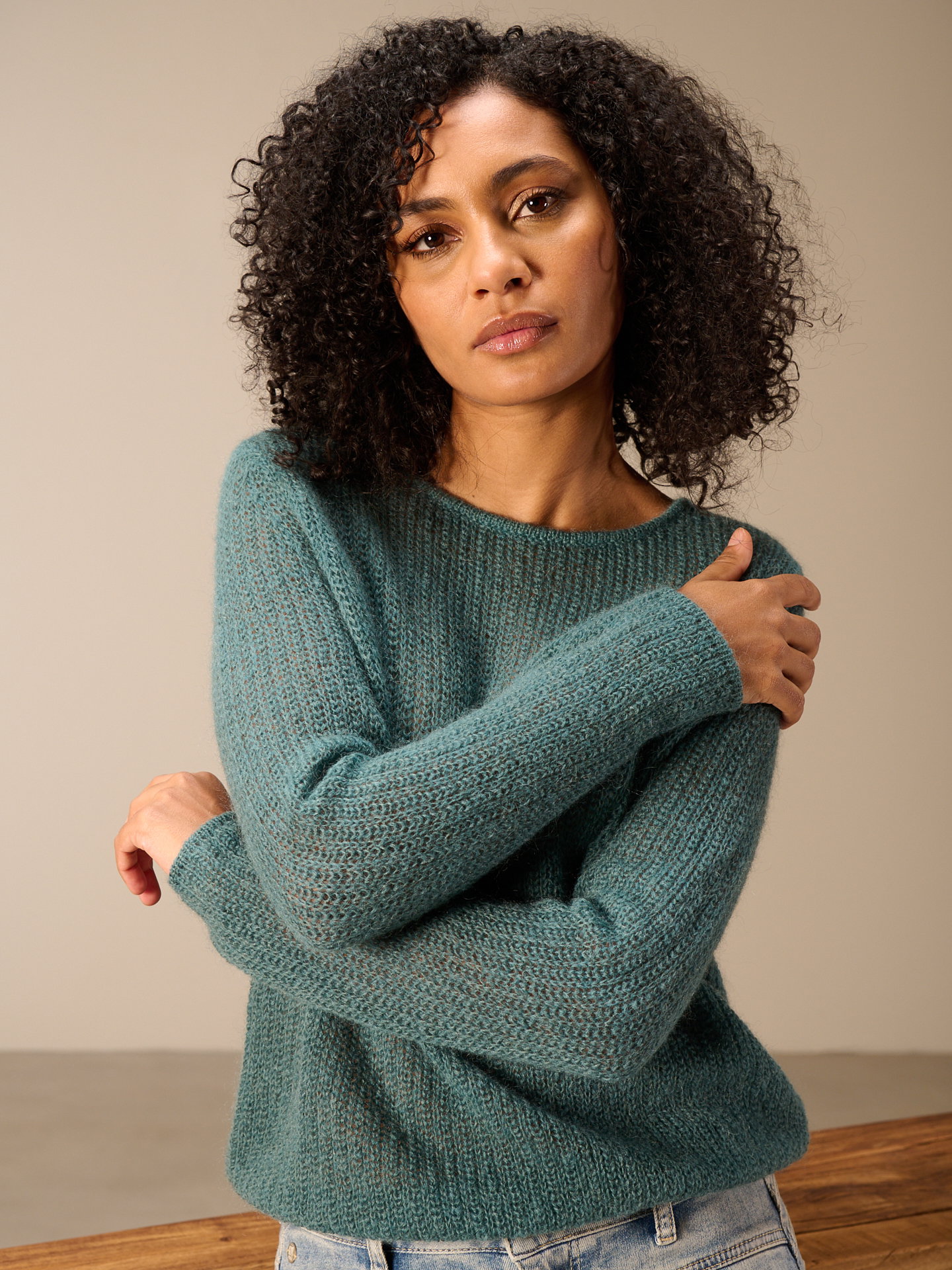 Pullover locker gestrickt