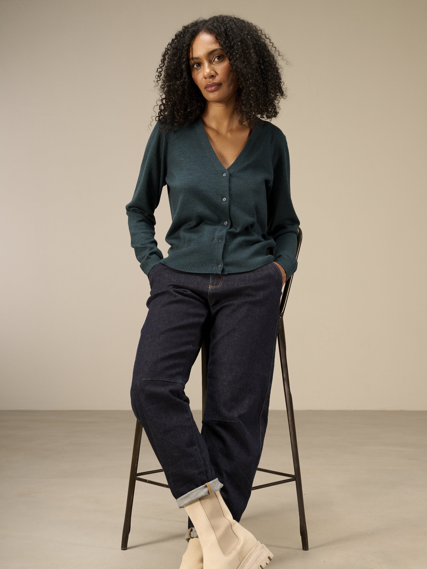Merinostrickjacke