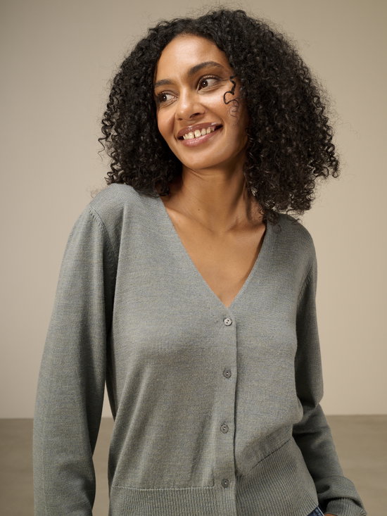 Merinostrickjacke