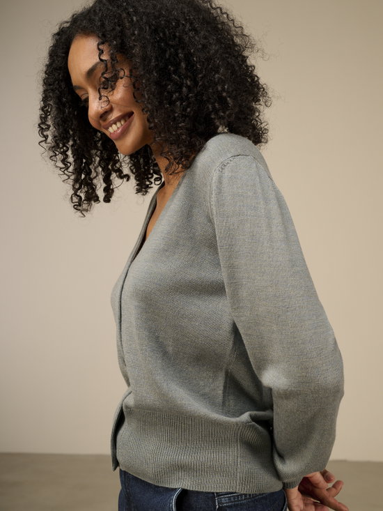 Merinostrickjacke
