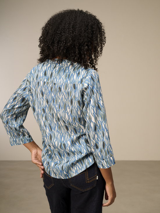 Bluse mit Stehkragen