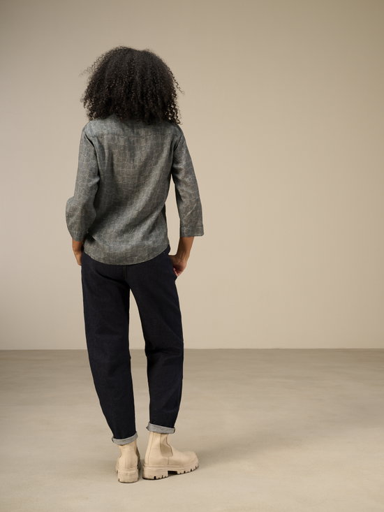 Bluse mit Stehkragen